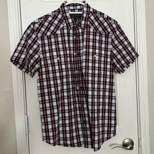 Lucky Brand mens dress shirt short sleeve medium